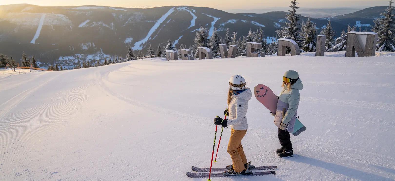 Skifahren im Winter