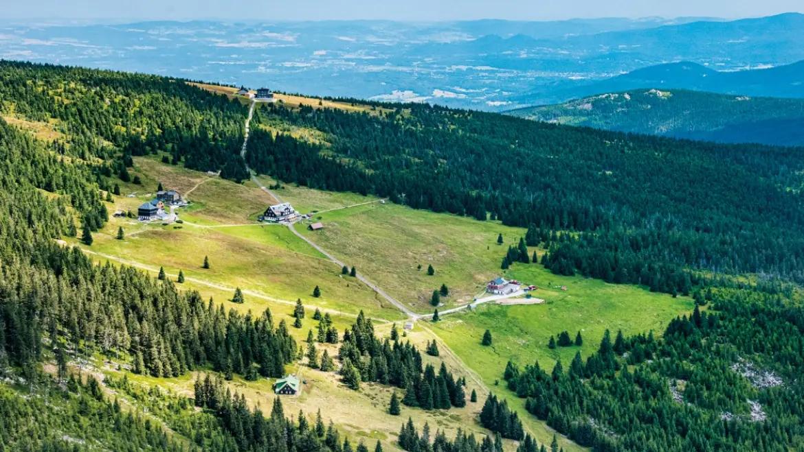 Bus nach Špindlerova Baude