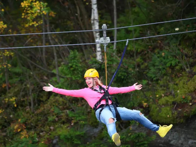 Zip Line and abseiling on the Labe Dam