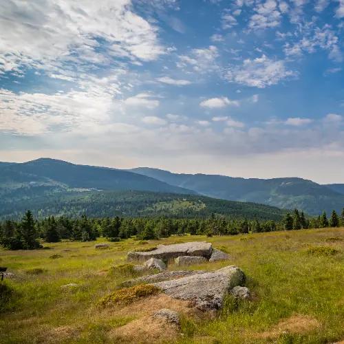 Bus und zu Fuss - Špindlerův Mlýn, Špindlerova und Moravská Baude
