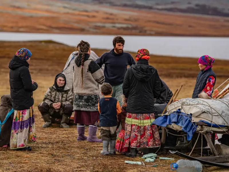 Easter eggs painted with wax