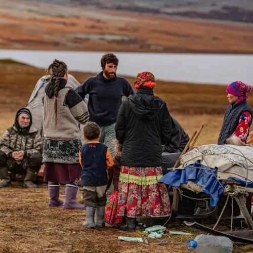 Easter eggs painted with wax