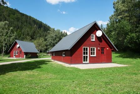 Horské chaty v kempu